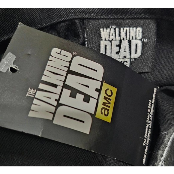 The Walking Dead Winged Mechanic Jacket Black Coat AMC Zip Up MENS SIZE 5XL - Picture 4 of 7